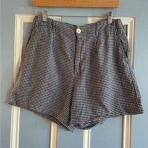 Alex Mill gingham 100% linen shorts